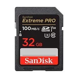 Cartão de Memória SD Sandisk Extreme Pro V30 U3 32GB 4K - SDSDXXO-032G-GN4IN image