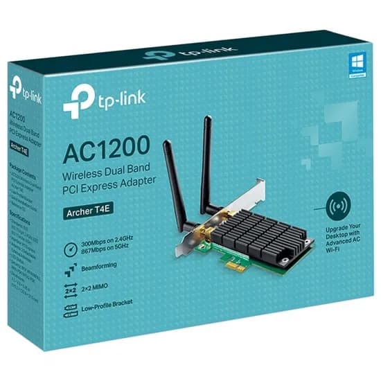 Placa de Rede PCI-e TP-Link Archer T4E AC1200 Wifi image