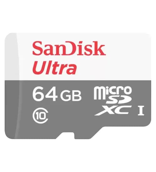 Cartão de Memória Micro SD Sandisk 64GB 100MB/s C10 SDSQUNR-064G-GN3MA image