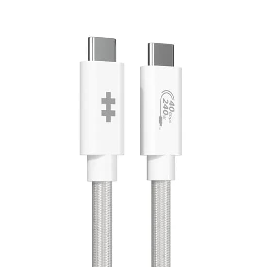 Cabo USB4 Tipo-C Hyperdrive HD6500WHGL Next - Branco 1.2 Metros image