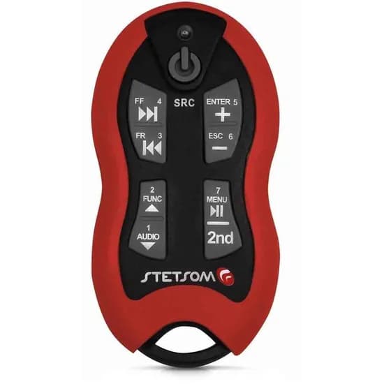 Controle Remoto Stetsom SX2 - Longa Distância - Universal - 500 M - Preto e Vermelho image
