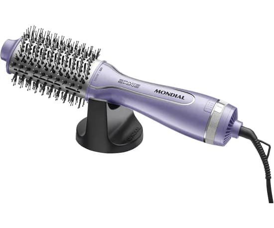 Escova Secadora Mondial ES-21 - 1300W - 2 Em 1 - Bivolt - 50/60Hz - Roxo image