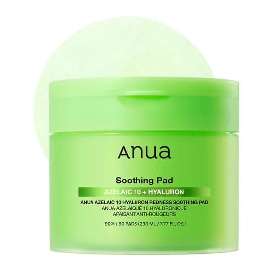 Almofadas Tônicas Anua Azelaic 10 + Hyaluron Soothing Sencitive 90 Unidades image