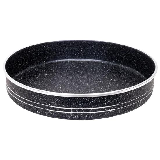 Assadeira Redonda de Granito Preto - 34 cm image