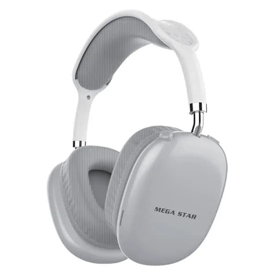 Fone de Ouvido Megastar HPV04BTS - Bluetooth - Prata/Branco image