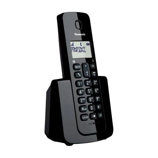 Telefone Sem Fio Panasonic KX-TGB110LAB - 1 Base - com Bina - Bivolt - Preto image