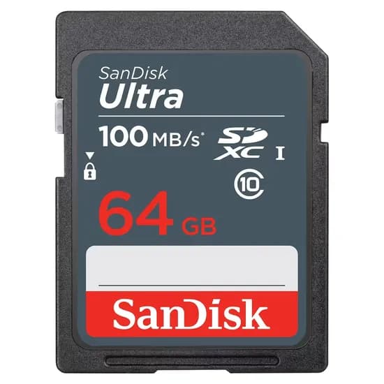 Cartão de Memória SD Sandisk Ultra 64GB 100MBS - SDSDUNR-064G-GN3IN image
