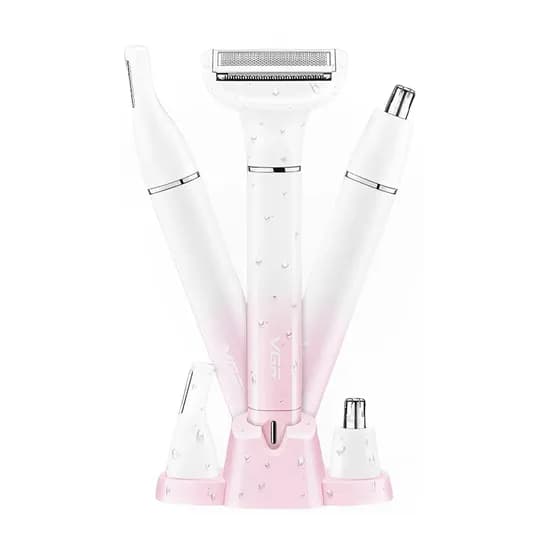 Depiladora VGR V-611 Recarregável 3 Em 1 - Branco/Rosa image