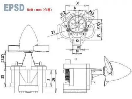 Mangueira de Redução EPSD2-350 GWS sem Motor image