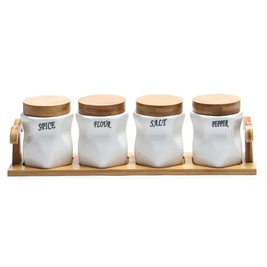 Conjunto de Potes de Cerâmica com 4 Peças 9X6 CM image