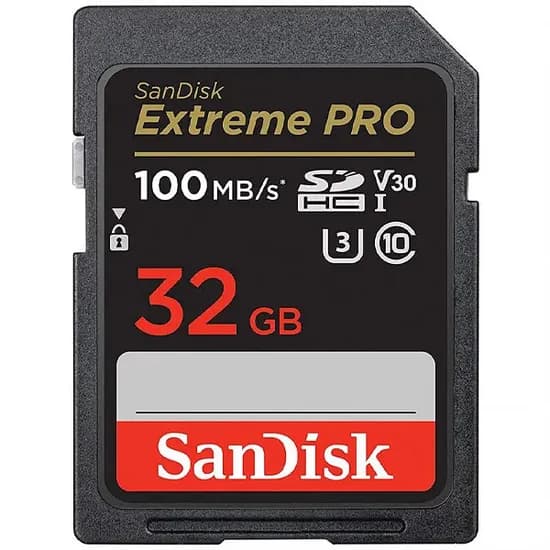 Cartão de Memória SD de 32GB Sandisk Extreme Pro SDSDXXO-0G-GN4IN - Preto image