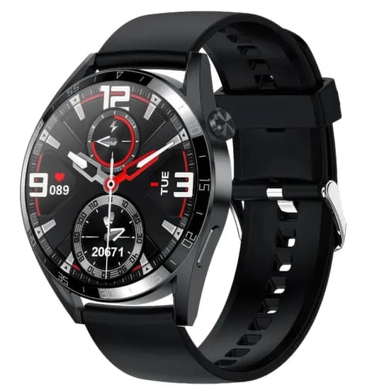 Relógio Smartwatch Tec GT3 Pro NFC / Anatel - Preto Silicone image
