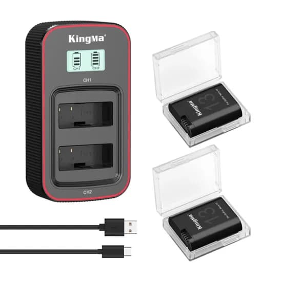Kit Kingma Hero 13 – 2 Baterias + Carregador Duplo image