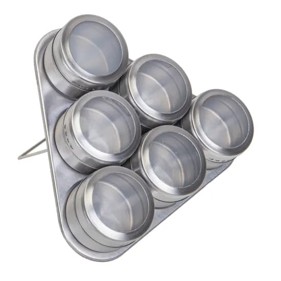 Porta Condimentos Magnético de Aço Inoxidável 7 Peças image