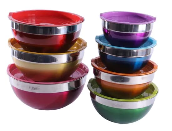 Juego de Bowl Inox Colorido 7PZS image