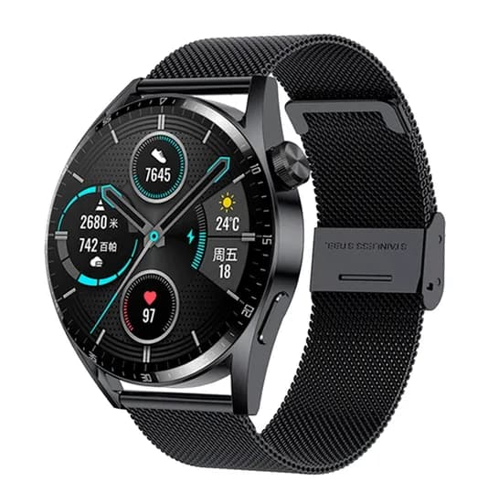 Relógio Smartwatch Tec GT3 Pro NFC / Anatel - Preta Mesh image