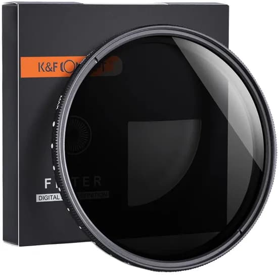 Filtro de Lente K&F ND2-ND400 Série Nano-B (1-9 Passos) 58MM (KF01.1109) image