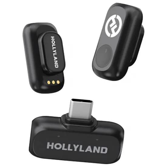 Microfone Sem Fio Hollyland Lark A1 Mini em Duo USB-C 2TX+1RX image